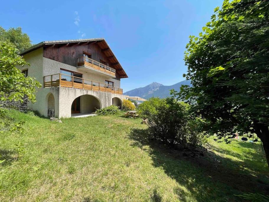 Gite Confort 15 Couchages, Vue Panoramique Montagne Hautes Alpes, Terrasses Embrun Extérieur photo