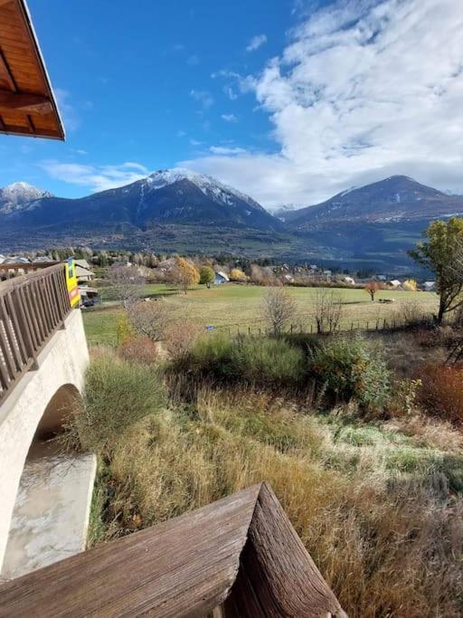 Gite Confort 15 Couchages, Vue Panoramique Montagne Hautes Alpes, Terrasses Embrun Extérieur photo